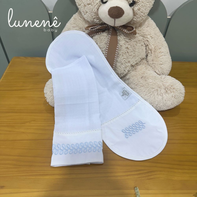 Regurgitador 02 Peças Lunenê Baby Azul 200 Fios