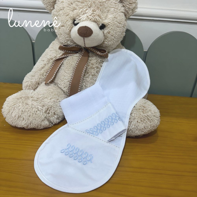 Regurgitador 02 Peças Lunenê Baby Azul 200 Fios