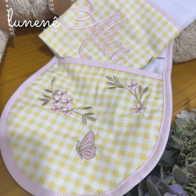 Regurgitador 02 Peças Lunenê Baby Jardim Encantado 200 Fios 4556