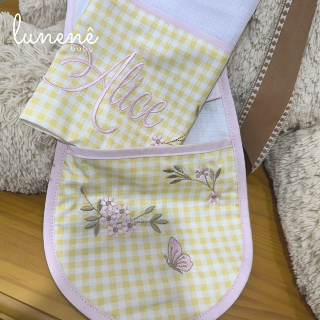 Regurgitador 02 Peças Lunenê Baby Jardim Encantado 200 Fios 4556