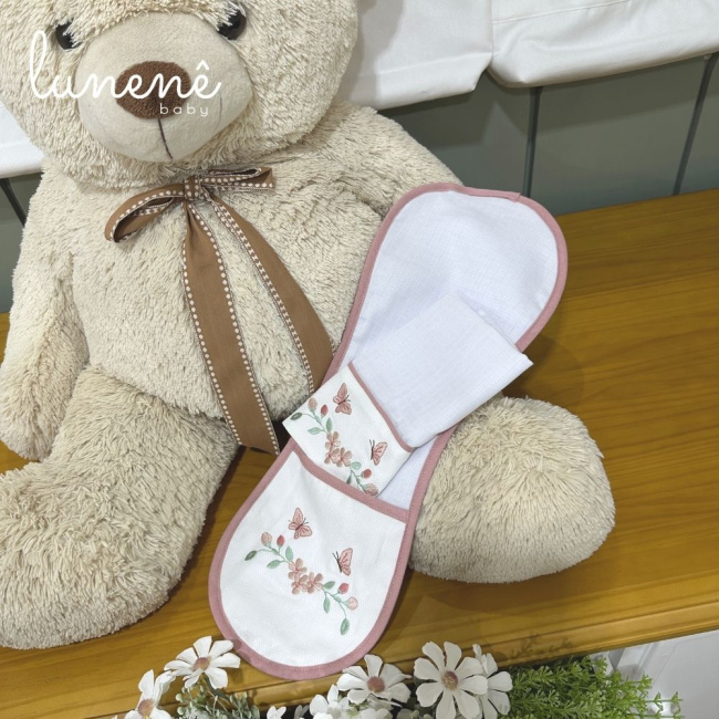 Regurgitador 02 Peças Piquezinho Floral 400 Fios 4528