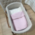Saco de Dormir Soft com Tricô Rose