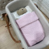Saco de Dormir Soft com Tricô Rose