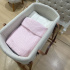 Saco de Dormir Soft com Tricô Rose