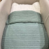 Saco de Dormir Soft com Tricô Verde Malva