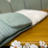 Saco de Dormir Soft com Tricô Verde Malva