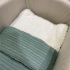 Saco de Dormir Soft com Tricô Verde Malva