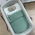 Saco de Dormir Soft com Tricô Verde Malva