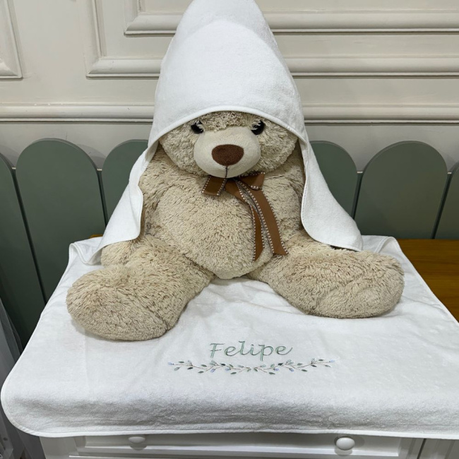 Toalha Banho Baby Shower 95 cm X 85 cm