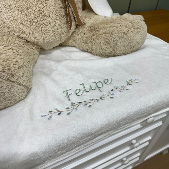 Toalha Banho Baby Shower 95 cm X 85 cm