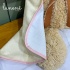 Toalha de Banho Forrada com Fralda Borboletas Rose Laura