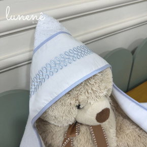 Toalha de Banho Lunenê Baby Azul 200 Fios