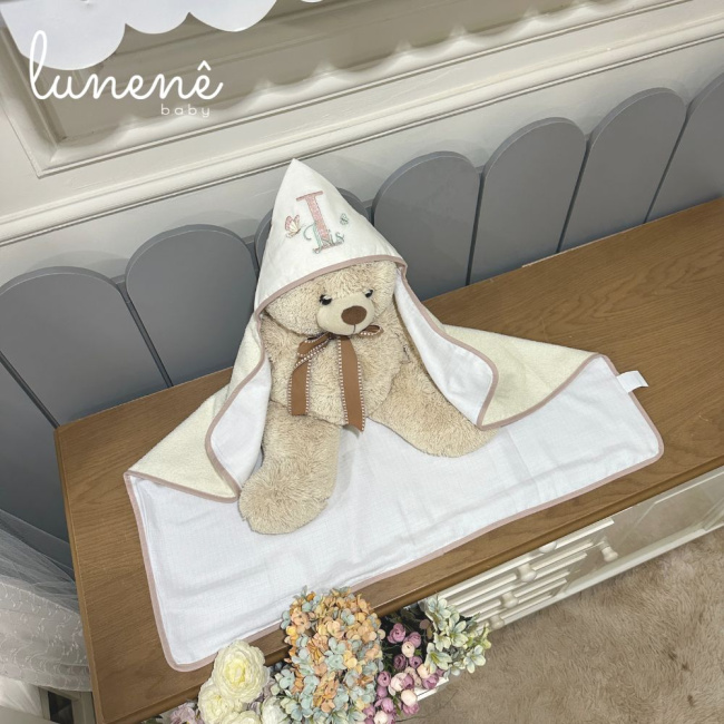 Toalha de Banho Lunenê Baby Isis 9106