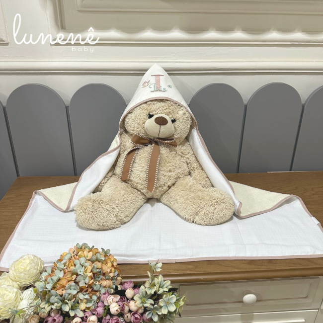 Toalha de Banho Lunenê Baby Isis 9106