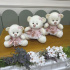 Trio de Ursinhas Lunenê Baby Rose