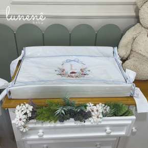 Trocador Anatômico Azul Xadrez 200 Fios 4599