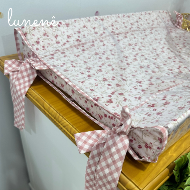 Trocador Anatômico Country Baby Bege e Rose 4679