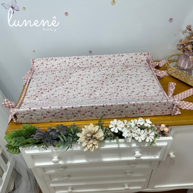 Trocador Anatômico Country Baby Bege e Rose 4679