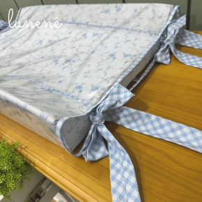 Trocador Anatômico Doce Jardim Azul 200 Fios 4600