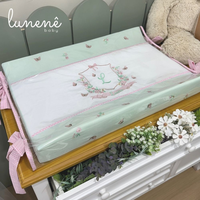 Trocador Anatômico Jardim Encantado 200 Fios 4587