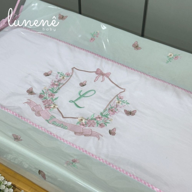 Trocador Anatômico Jardim Encantado 200 Fios 4587