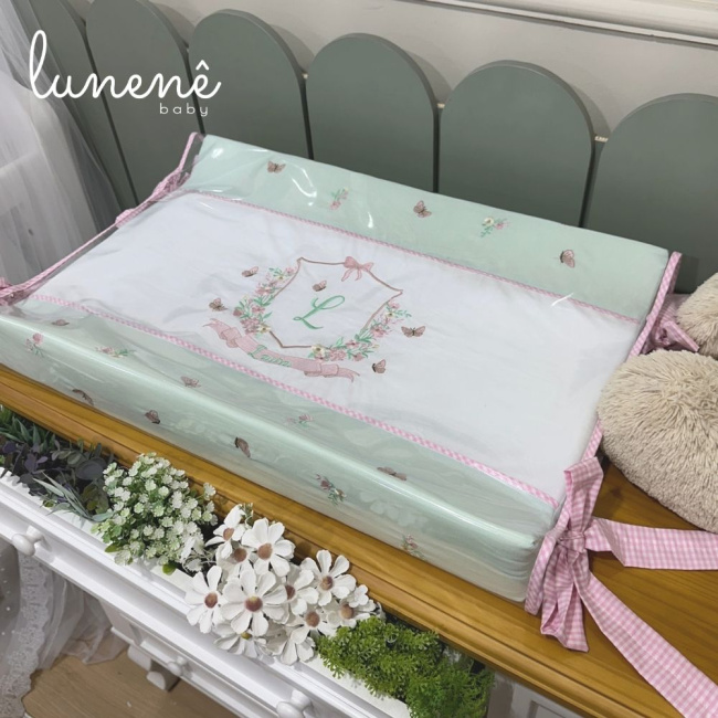 Trocador Anatômico Jardim Encantado 200 Fios 4587