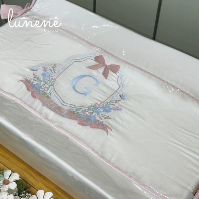 Trocador Anatômico Lunenê Baby Brasão 400 Fios 4582