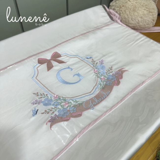 Trocador Anatômico Lunenê Baby Brasão 400 Fios 4582