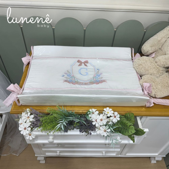 Trocador Anatômico Lunenê Baby Brasão 400 Fios 4582