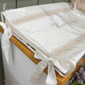 Trocador Anatômico Lunenê Baby Castelli Caqui 400 Fios 4579