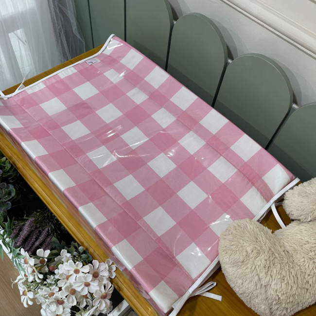 Trocador Anatômico Lunenê Baby Xadrez Rosa 9000