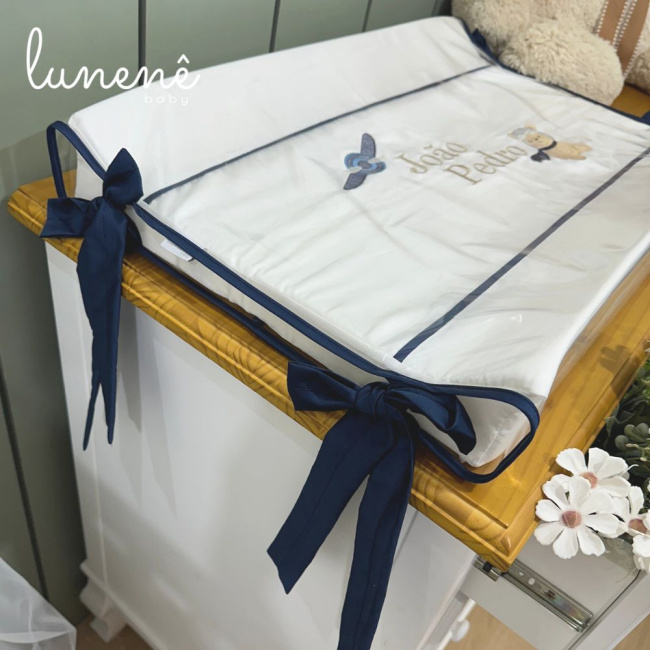 Trocador Anatômico Personale Baby 400 Fios Ursinho Aviador 4577