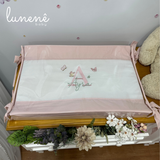 Trocador Anatômico Personalizado Borboleta Ayra Baby 4680