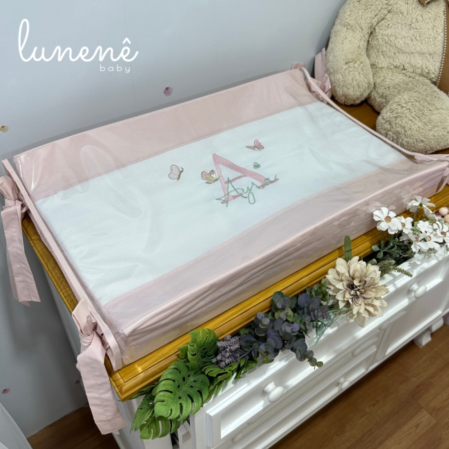 Trocador Anatômico Personalizado Borboleta Ayra Baby 4680
