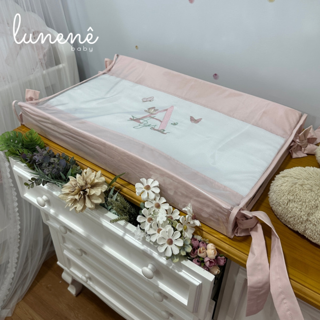 Trocador Anatômico Personalizado Borboleta Ayra Baby 4680