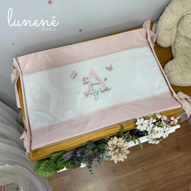 Trocador Anatômico Personalizado Borboleta Ayra Baby 4680