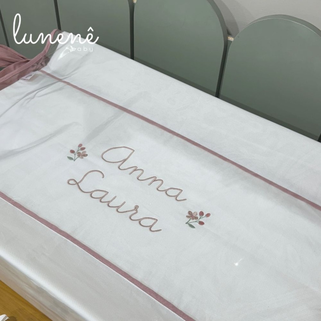 Trocador Anatômico Personalizado Piquezinho Floral 400 Fios 4528