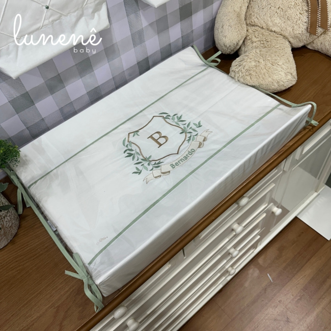 Trocador Anatômico Personalizado Safari Leão Verde 4686