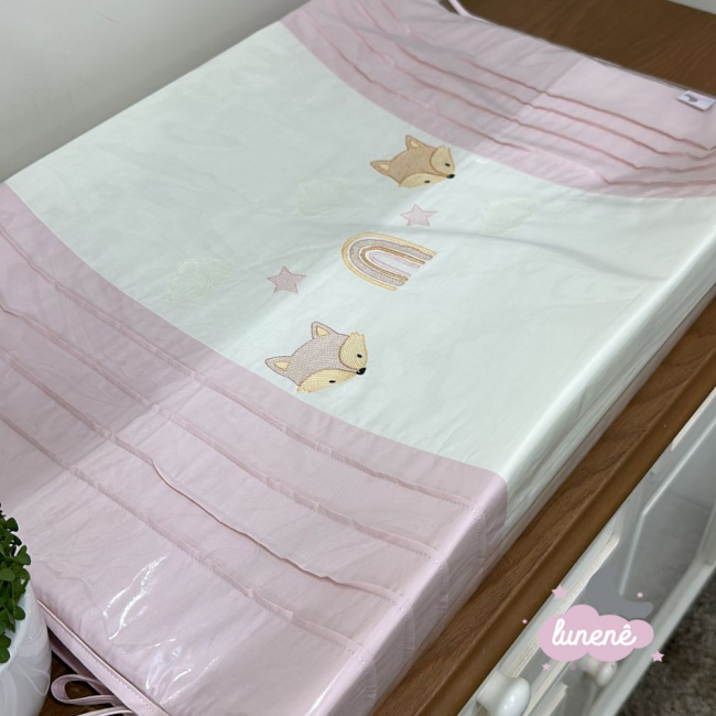 Trocador Personalizado Anatômico Raposinha Baby Rose 4313