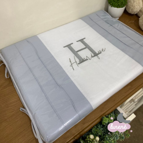 Trocador Personalizado Luxo Cinza Personale 140 Fios 9002