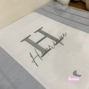 Trocador Personalizado Luxo Cinza Personale 140 Fios 9002