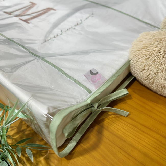 Trocador Luxo Lunenê Baby com Inicial M 9098