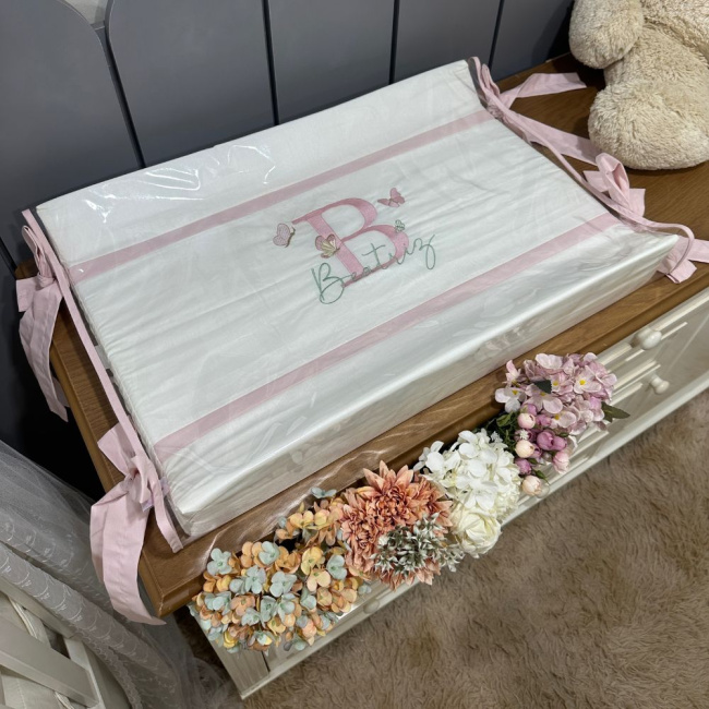 Trocador Luxo Lunenê Baby com nome Batriz 9099