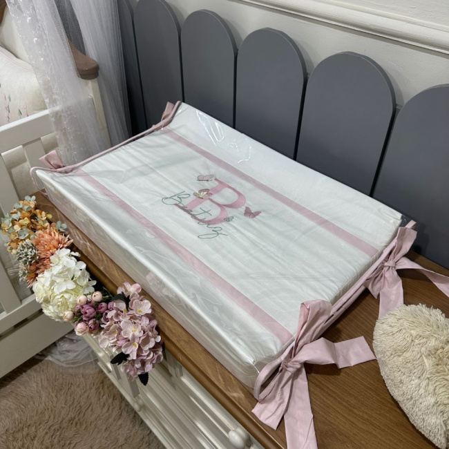 Trocador Luxo Lunenê Baby com nome Batriz 9099