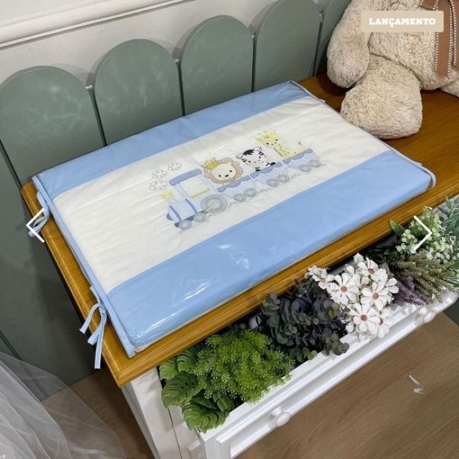 Trocador Luxo Lunenê Baby Trenzinho 9100