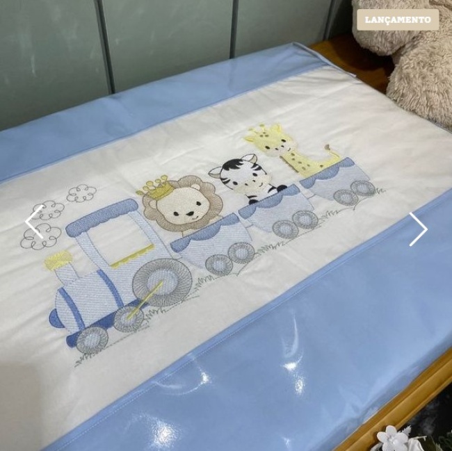 Trocador Luxo Lunenê Baby Trenzinho 9100