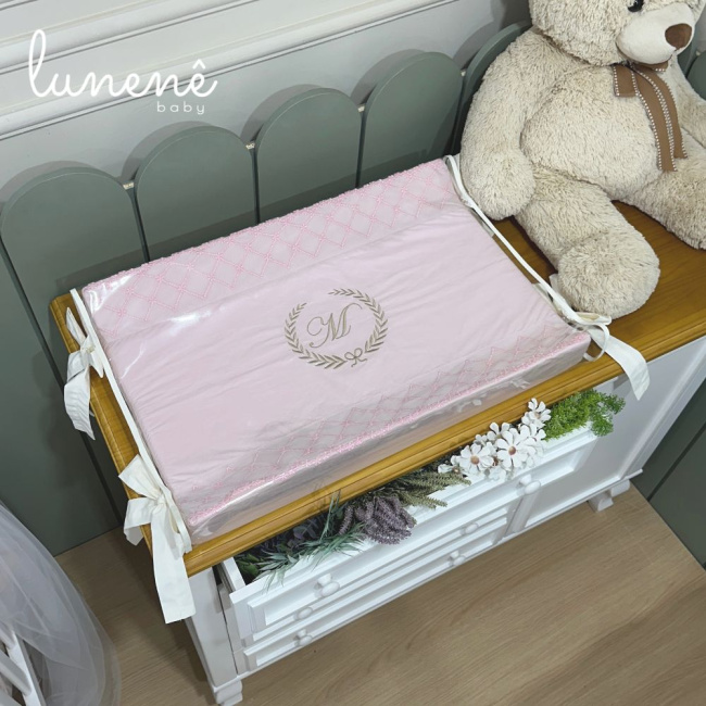 Trocador Personalizado Anatômico Babadinho Baby Rose 200 Fios 2946