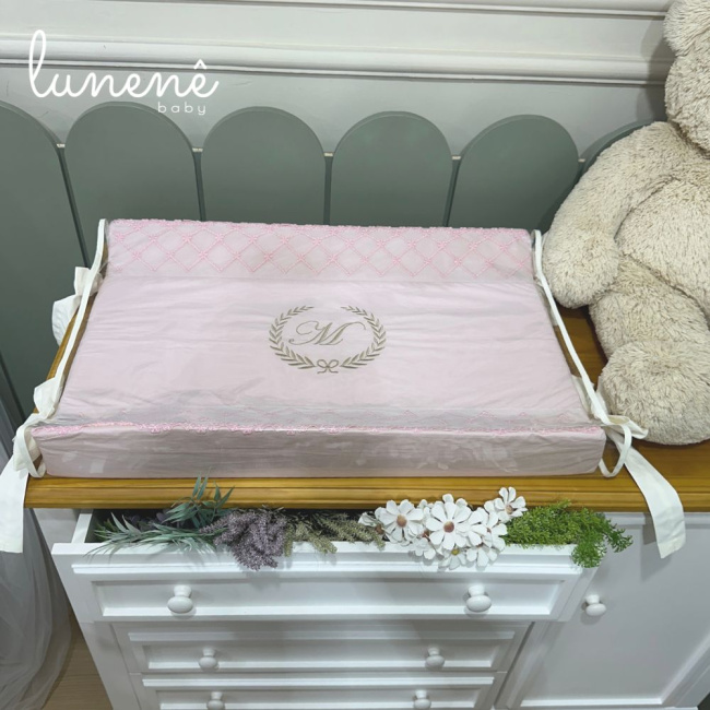 Trocador Personalizado Anatômico Babadinho Baby Rose 200 Fios 2946