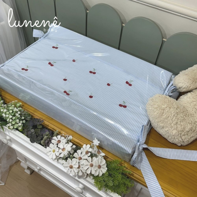 Trocador Personalizado Anatômico Cerejinha 200 Fios 4566