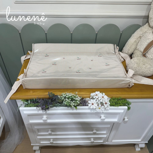 Trocador Personalizado Anatômico Cerejinha Caqui 200 Fios 4575